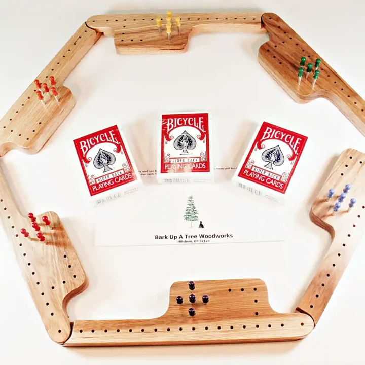 Pegs & Jokers Game Set - Hickory - Game Set