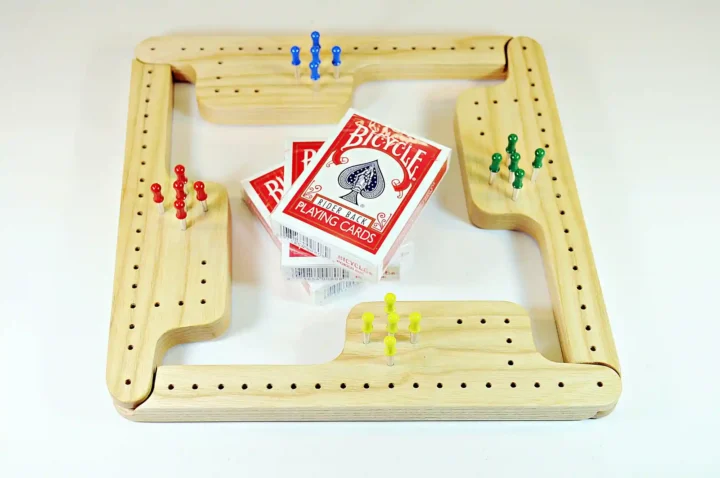 Pegs & Jokers Game Set - White Ash - 4 Player