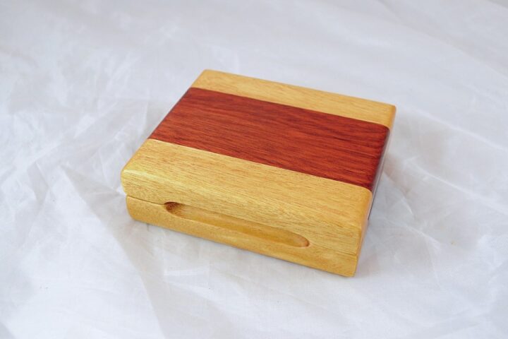 Playing Card Case #56 - Yellowheart & Bloodwood