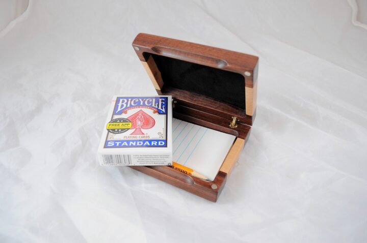 Playing Card Case #61 - Granadillo & Curly Maple Cards