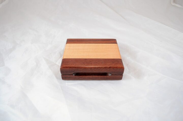 Playing Card Case #61 - Granadillo & Curly Maple Closed