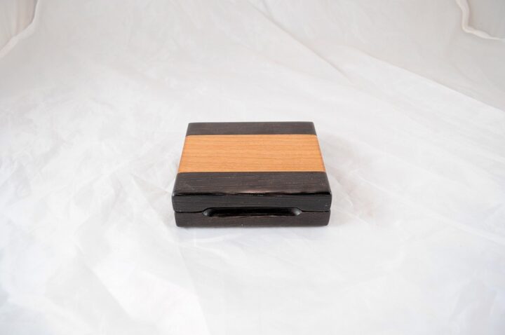 Playing Card Case #72 - Wenge & Black Cherry Closed