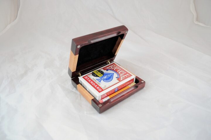Playing Card Case #73 - Bloodwood & Curly Open